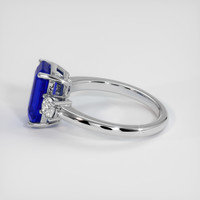 3.51 Ct. Blue Sapphire Ring, 14K White Gold 4