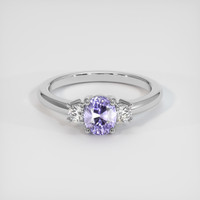 1.27 Ct. Purple Sapphire Ring, 14K White Gold 1