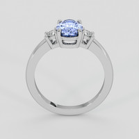 1.60 Ct. Blue Sapphire Ring, 14K White Gold 3