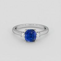3.49 Ct. Color Change Sapphire Ring, 14K White Gold 1