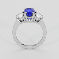 2.90 Ct. Blue Sapphire Ring, 14K White Gold 3