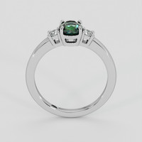 1.19 Ct. Green Sapphire Ring, 14K White Gold 3