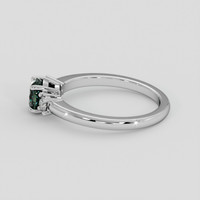 1.19 Ct. Green Sapphire Ring, 14K White Gold 4