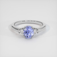 1.84 Ct. Blue Sapphire Ring, 14K White Gold 1