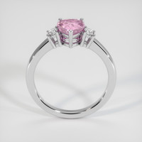 1.60 Ct. Pink Sapphire Ring, 14K White Gold 3