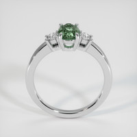1.06 Ct. Green Sapphire Ring, 14K White Gold 3