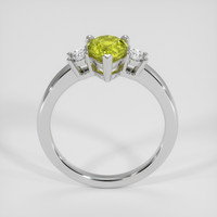 1.69 Ct. Greenish Yellow Sapphire Ring, 14K White Gold 3