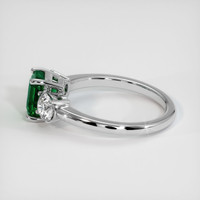 1.22 Ct. Emerald Ring, 18K White Gold 4