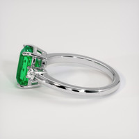 2.55 Ct. Emerald Ring, 18K White Gold 4