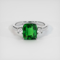 2.02 Ct. Gemstone Ring, 18K White Gold 1