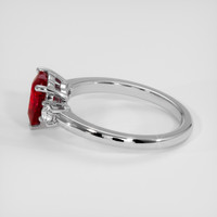 2.02 Ct. Ruby Ring, 18K White Gold 4