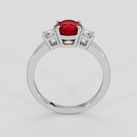 1.42 Ct. Ruby Ring, 18K White Gold 3