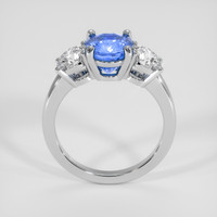 3.16 Ct. Blue Sapphire Ring, 18K White Gold 3