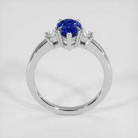 2.13 Ct. Blue Sapphire Ring, 18K White Gold 3