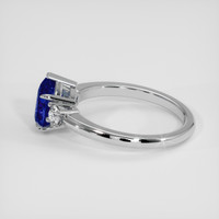 2.13 Ct. Blue Sapphire Ring, 18K White Gold 4