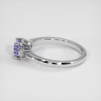 1.27 Ct. Purple Sapphire Ring, 18K White Gold 4