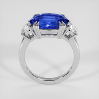 5.56 Ct. Blue Sapphire Ring, 18K White Gold 3