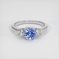 1.29 Ct. Sapphire Ring, 18K White Gold 1