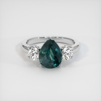 5.05 Ct. Sapphire Ring, 18K White Gold 1