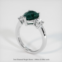 5.05 Ct. Sapphire Ring, 18K White Gold 2
