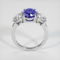3.34 Ct. Violet Sapphire Ring, 18K White Gold 3