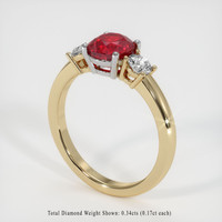 Ruby Ring 1.54 Ct., 14K White Yellow Preview