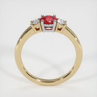 0.61 Ct. Ruby Ring, 14K White & Yellow 3