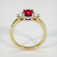 1.06 Ct. Ruby Ring, 14K White & Yellow 3