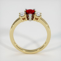 0.43 Ct. Ruby Ring, 14K White & Yellow 3