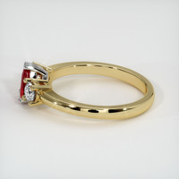 0.43 Ct. Ruby Ring, 14K White & Yellow 4