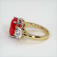 7.99 Ct. Ruby Ring, 14K White & Yellow 4