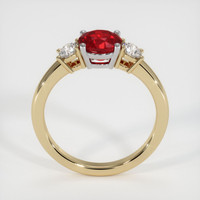 1.38 Ct. Ruby Ring, 14K White & Yellow 3