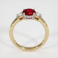 1.56 Ct. Ruby Ring, 14K White & Yellow 3