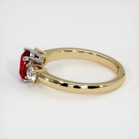 1.56 Ct. Ruby Ring, 14K White & Yellow 4