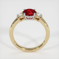 1.29 Ct. Ruby Ring, 14K White & Yellow 3