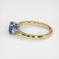 0.65 Ct. Sapphire Ring, 14K White & Yellow 4