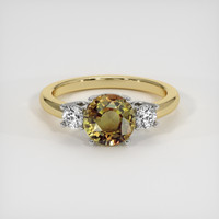 1.71 Ct. Gemstone Ring, 18K White & Yellow 1