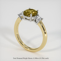 1.71 Ct. Gemstone Ring, 18K White & Yellow 2