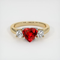 Ruby Ring 1.65 Ct. 18K White Yellow Preview