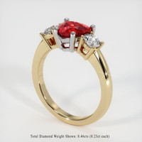 Ruby Ring 1.65 Ct. 18K White Yellow Preview