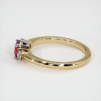0.61 Ct. Ruby Ring, 18K White & Yellow 4