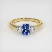 0.72 Ct. Sapphire Ring, 18K White & Yellow 1