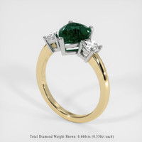 3.08 Ct. Sapphire Ring, 18K White & Yellow 2