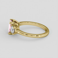 0.99 Ct. Pink Sapphire Ring, 10K Yellow Gold 4