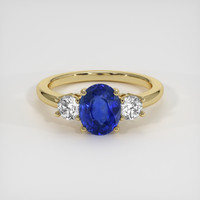 1.99 Ct. Sapphire Ring, 14K Yellow Gold 1