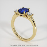 1.99 Ct. Sapphire Ring, 14K Yellow Gold 2