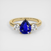 2.53 Ct. Sapphire Ring, 14K Yellow Gold 1