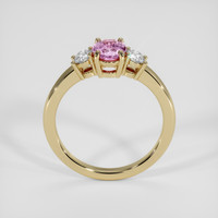 1.20 Ct. Pink Sapphire Ring, 14K Yellow Gold 3