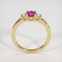 0.83 Ct. Sapphire Ring, 14K Yellow Gold 3