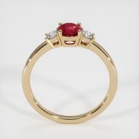 0.54 Ct. Ruby Ring, 14K Yellow Gold 3